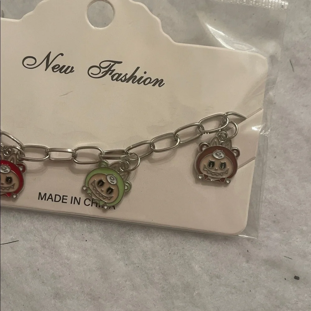 Cute Labubu monsters cartoon Animal Charm Bracelet new